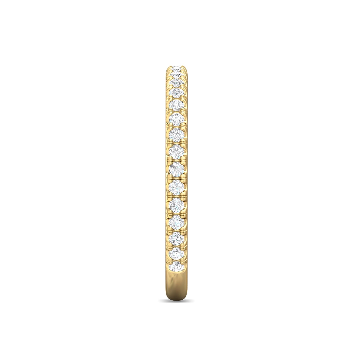 14K Yellow Gold Diamond Wedding Band