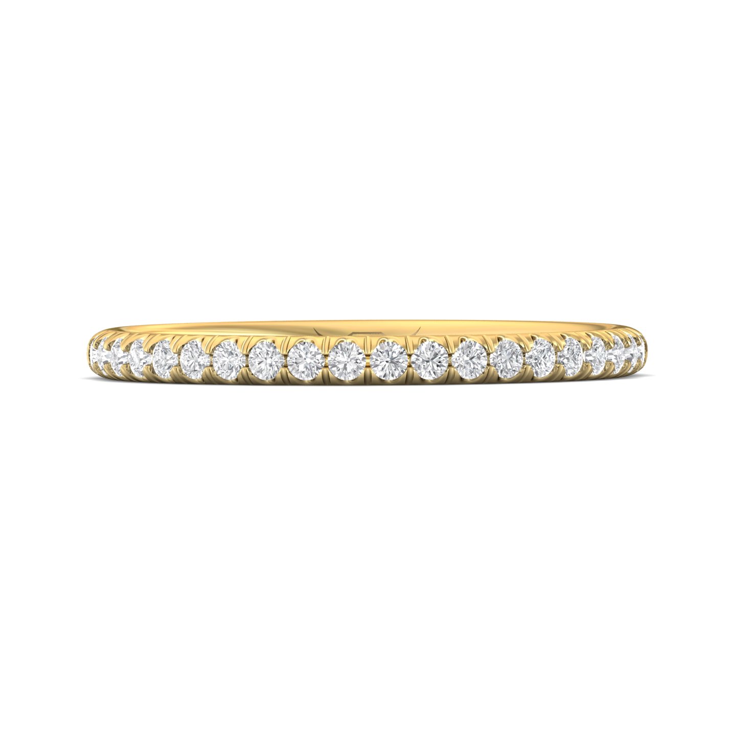 14K Yellow Gold Diamond Wedding Band