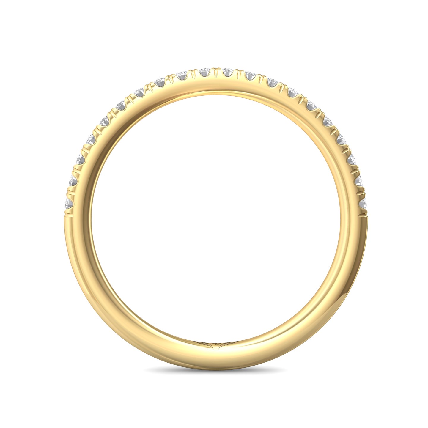 14K Yellow Gold Diamond Wedding Band