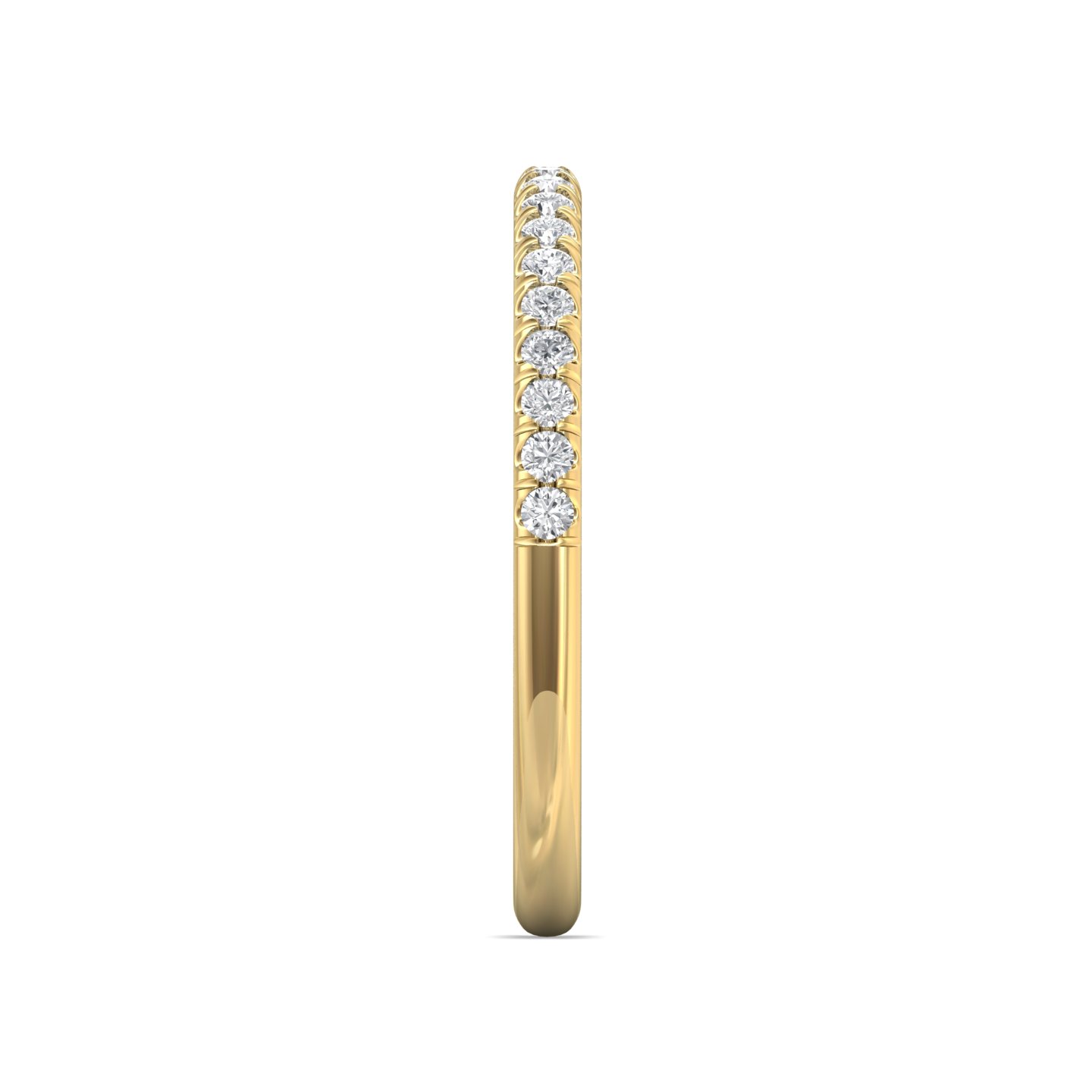 14K Yellow Gold Diamond Wedding Band