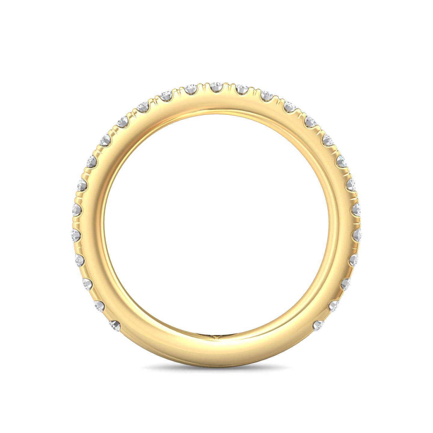 14K Yellow Gold Diamond Wedding Band