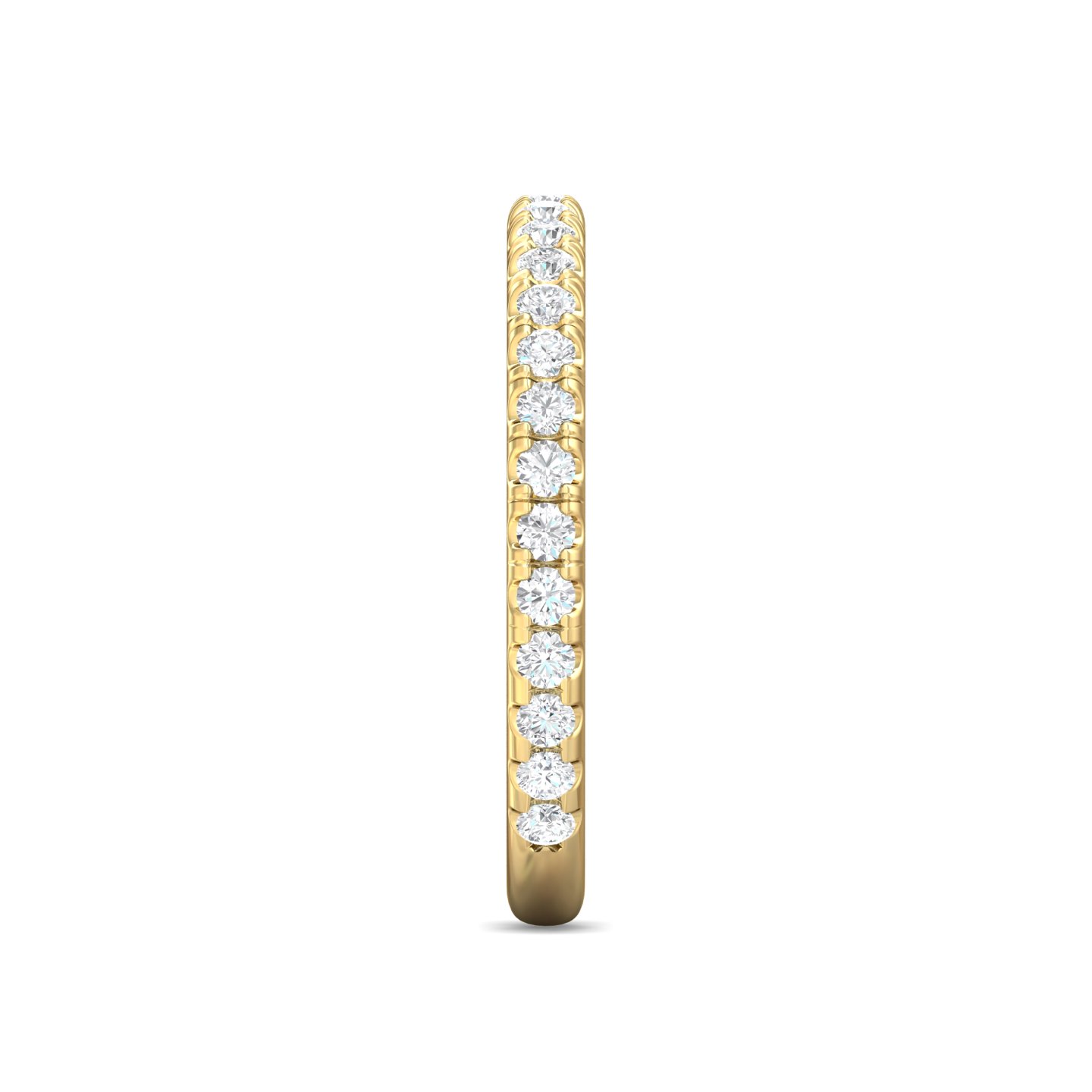 14K Yellow Gold Diamond Wedding Band