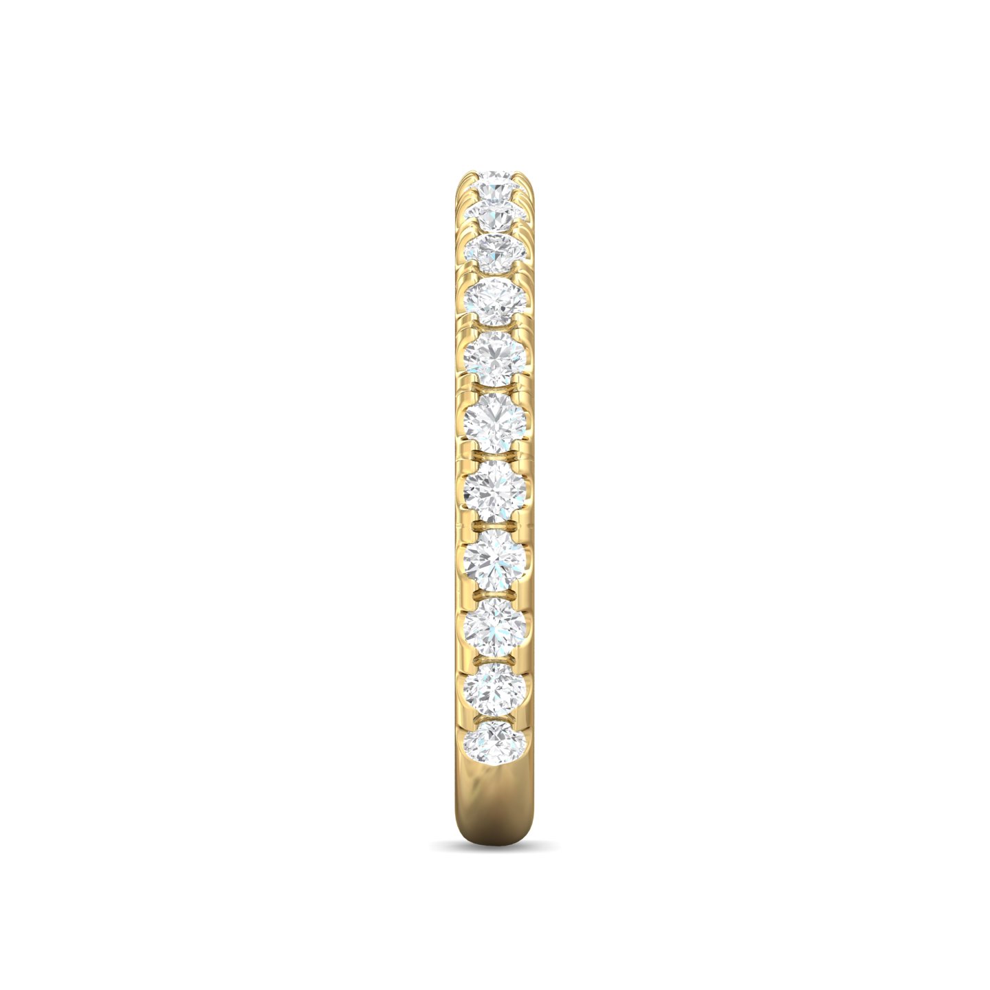 14K Yellow Gold Diamond Wedding Band