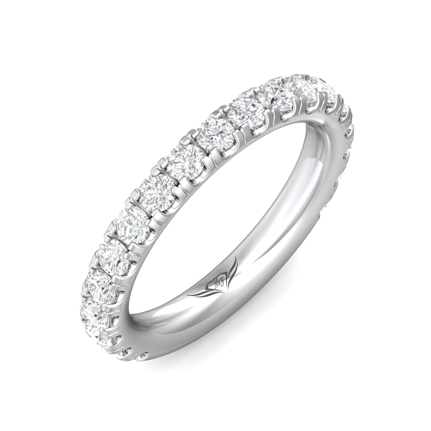 Platinum Diamond Wedding Band