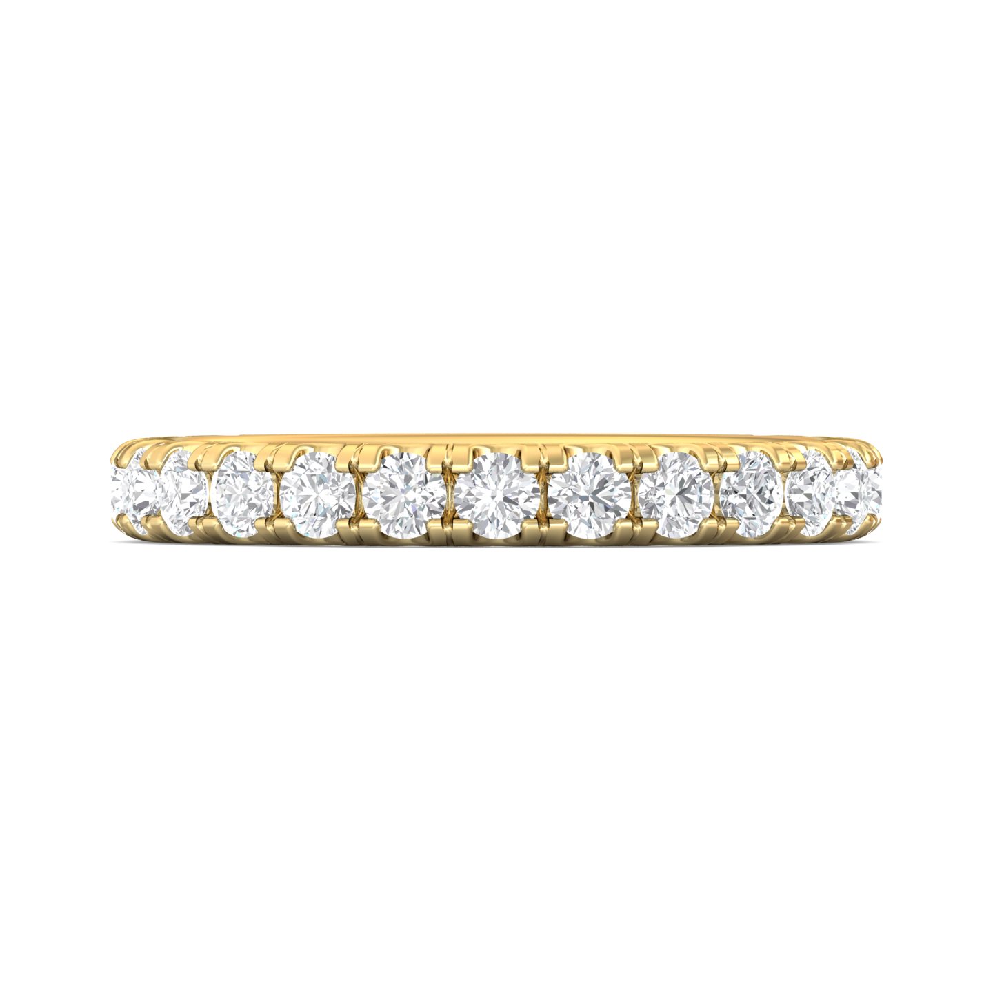 18K Yellow Gold Diamond Wedding Band