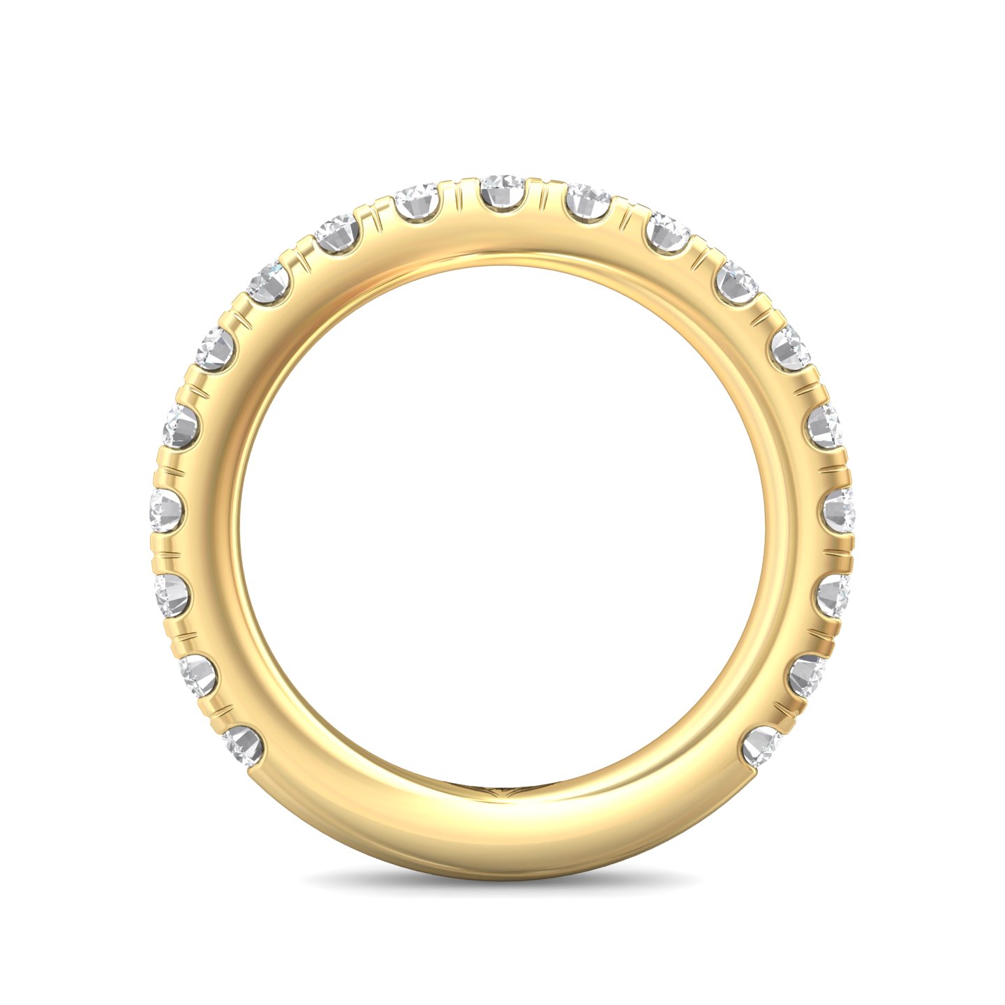 18K Yellow Gold Diamond Wedding Band