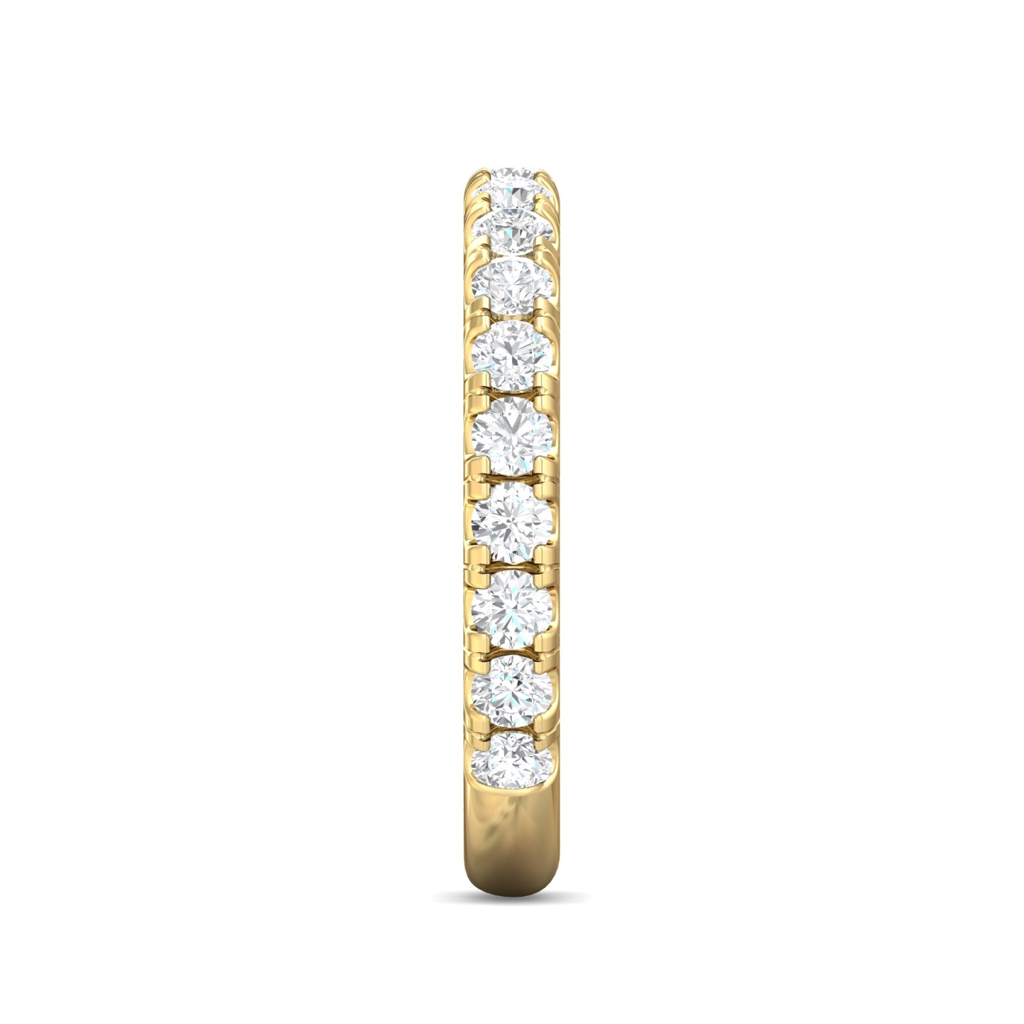 18K Yellow Gold Diamond Wedding Band