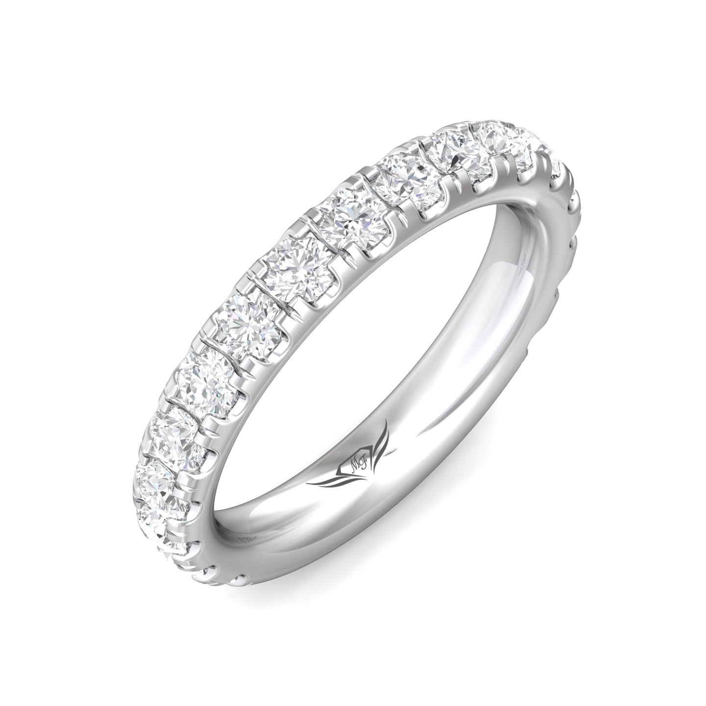 Platinum Diamond Wedding Band