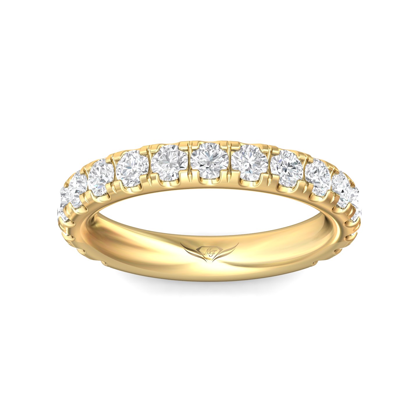 18K Yellow Gold Diamond Wedding Band