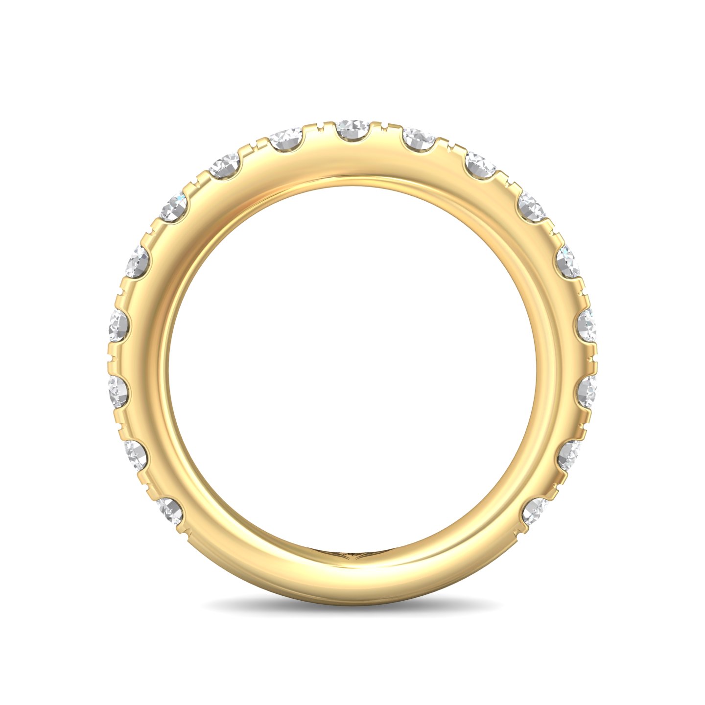 18K Yellow Gold Diamond Wedding Band