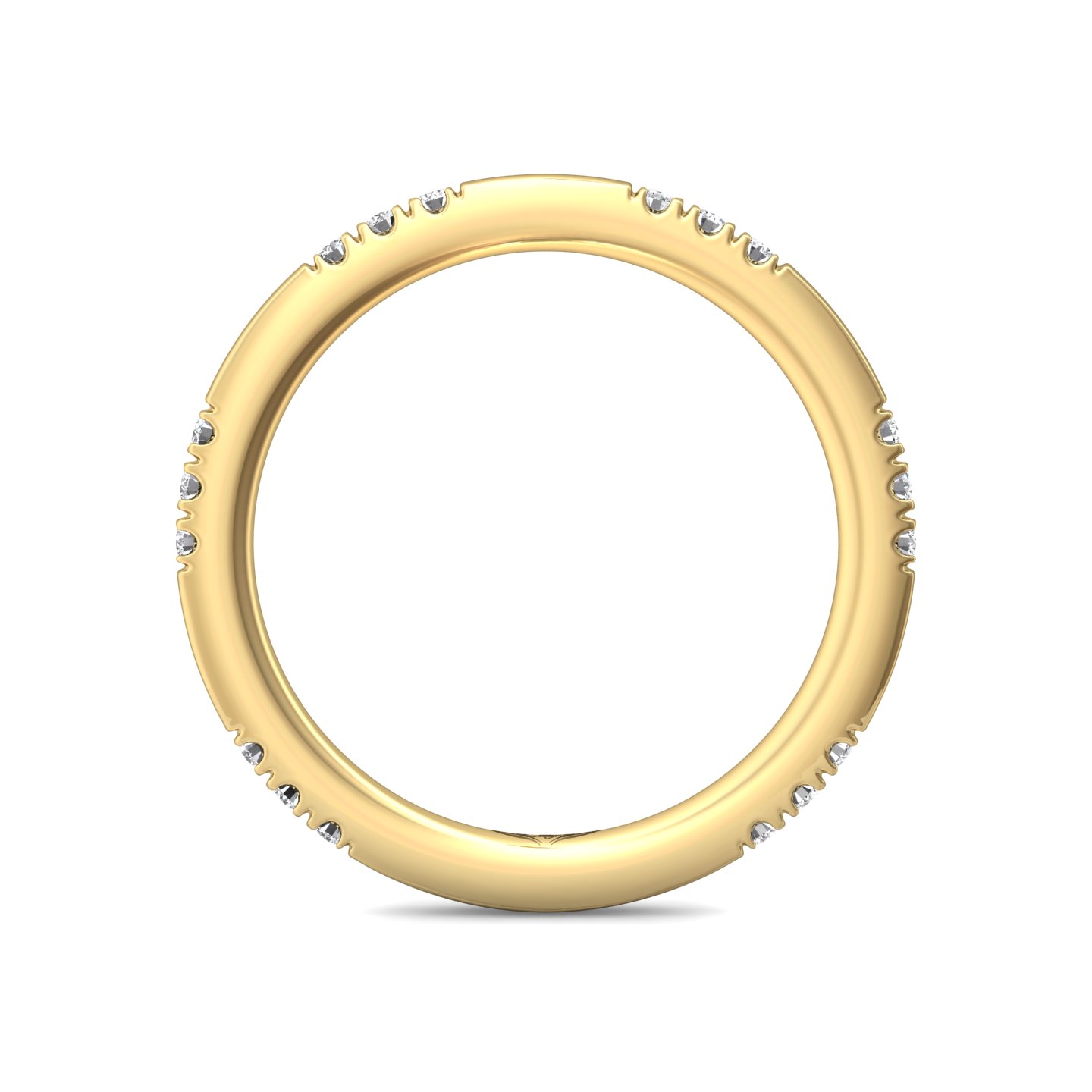 18K Yellow Gold Diamond Wedding Band