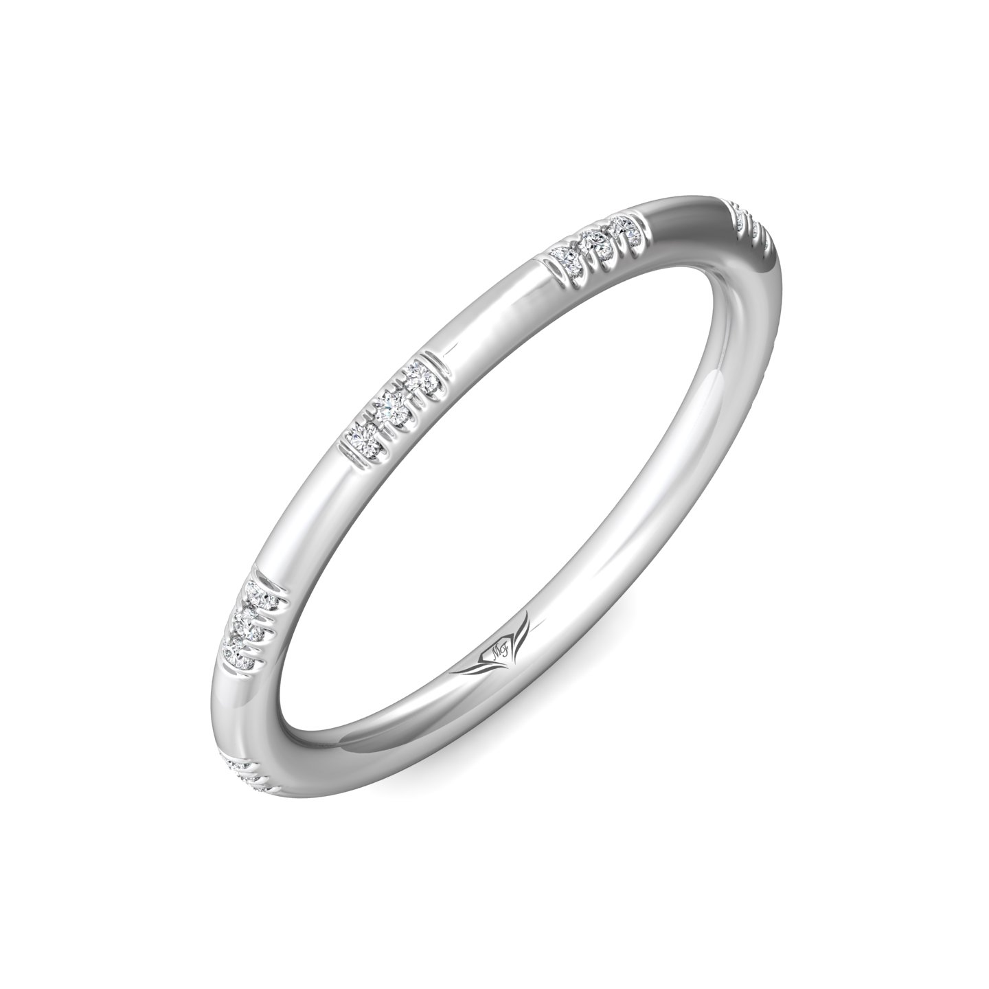Platinum Diamond Wedding Band