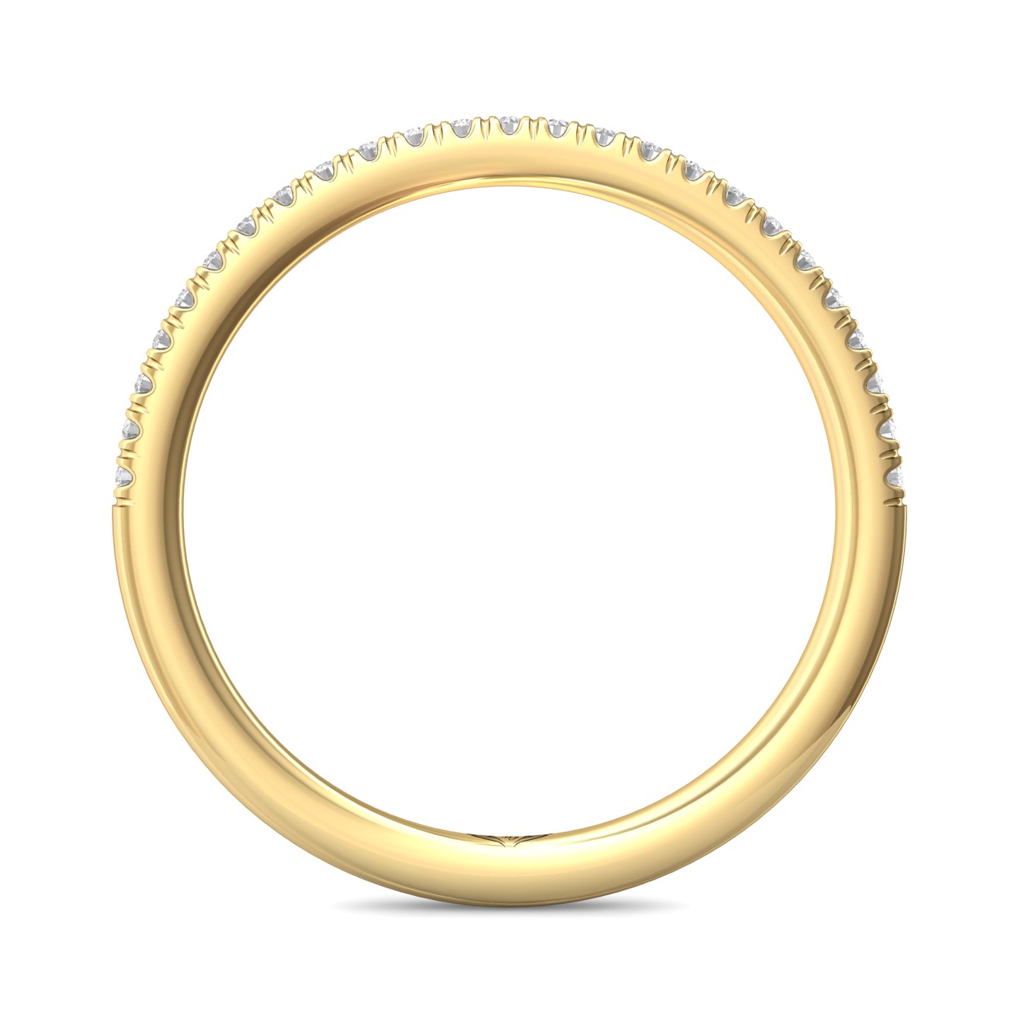 14K Yellow Gold Diamond Wedding Band