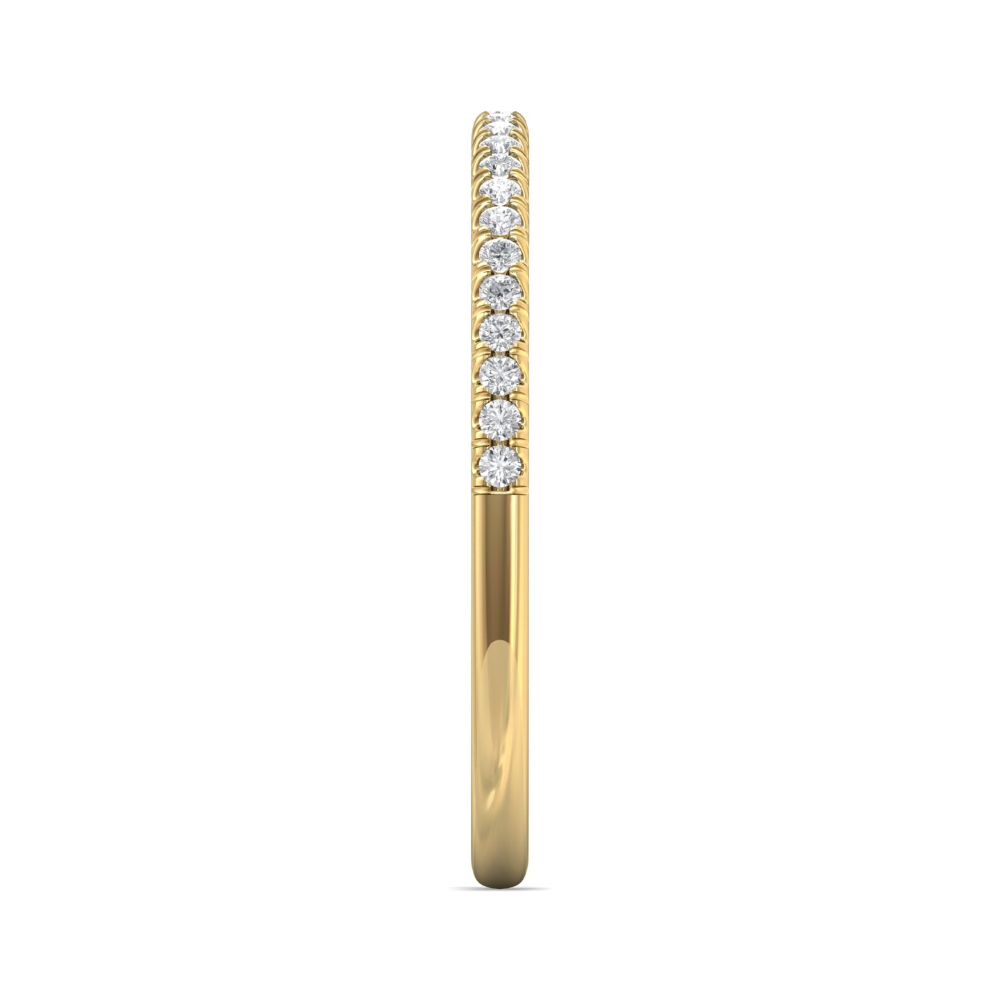 14K Yellow Gold Diamond Wedding Band