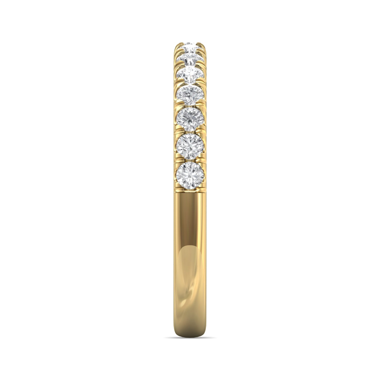18K Yellow Gold Diamond Wedding Band