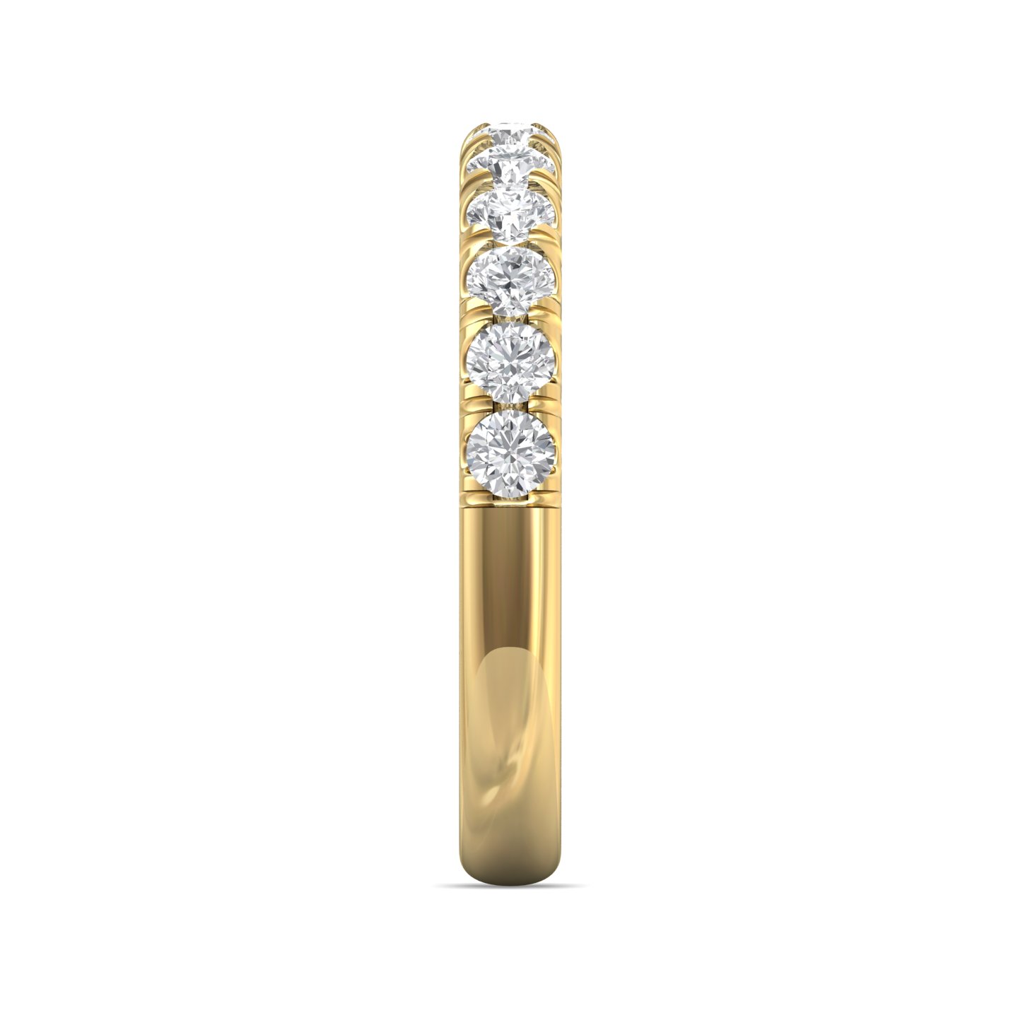 18K Yellow Gold Diamond Wedding Band
