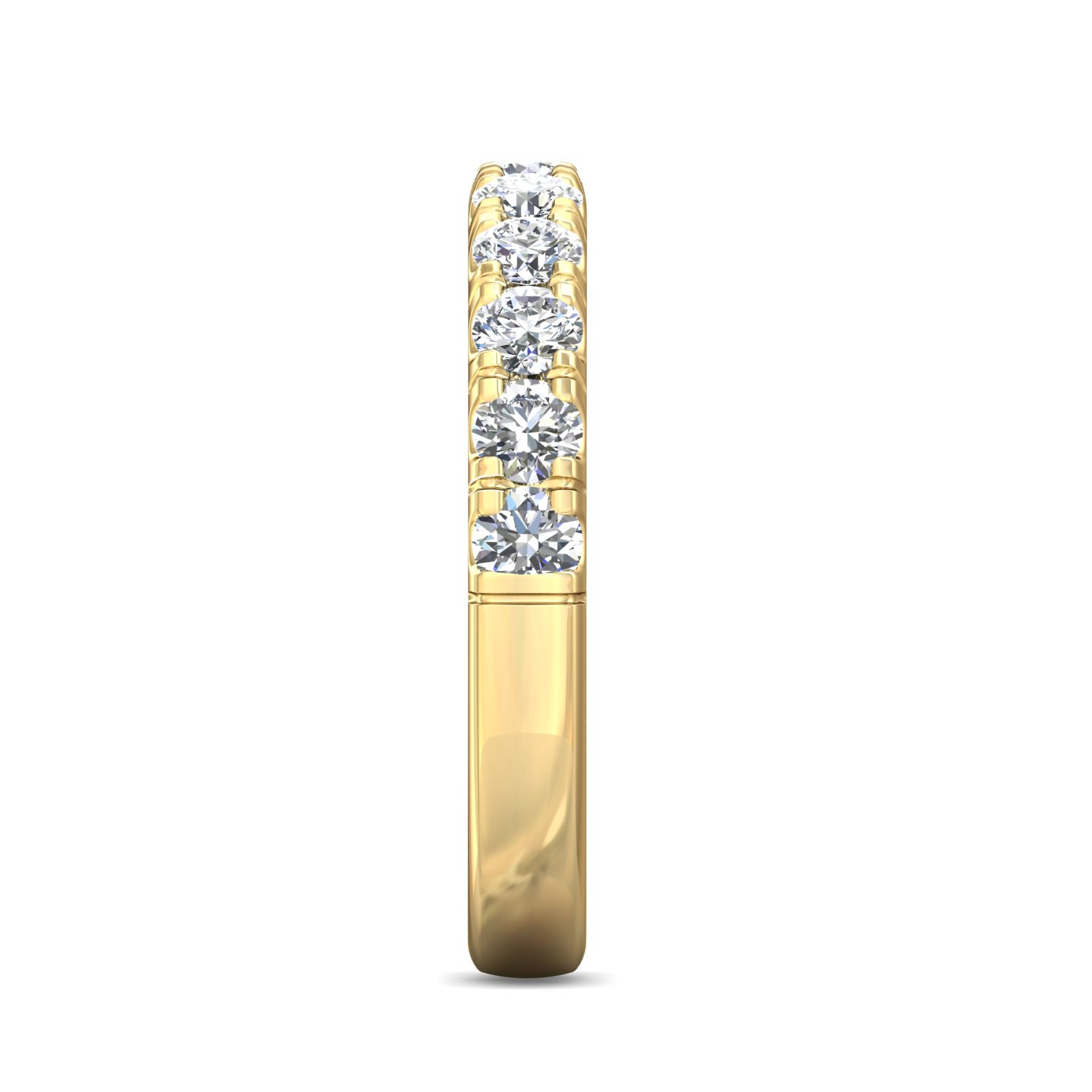 14K Yellow Gold Diamond Wedding Band