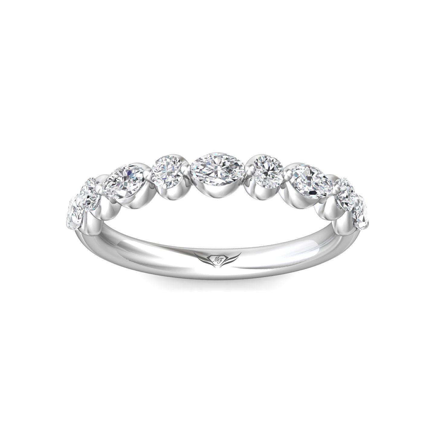 Platinum Diamond Wedding Band