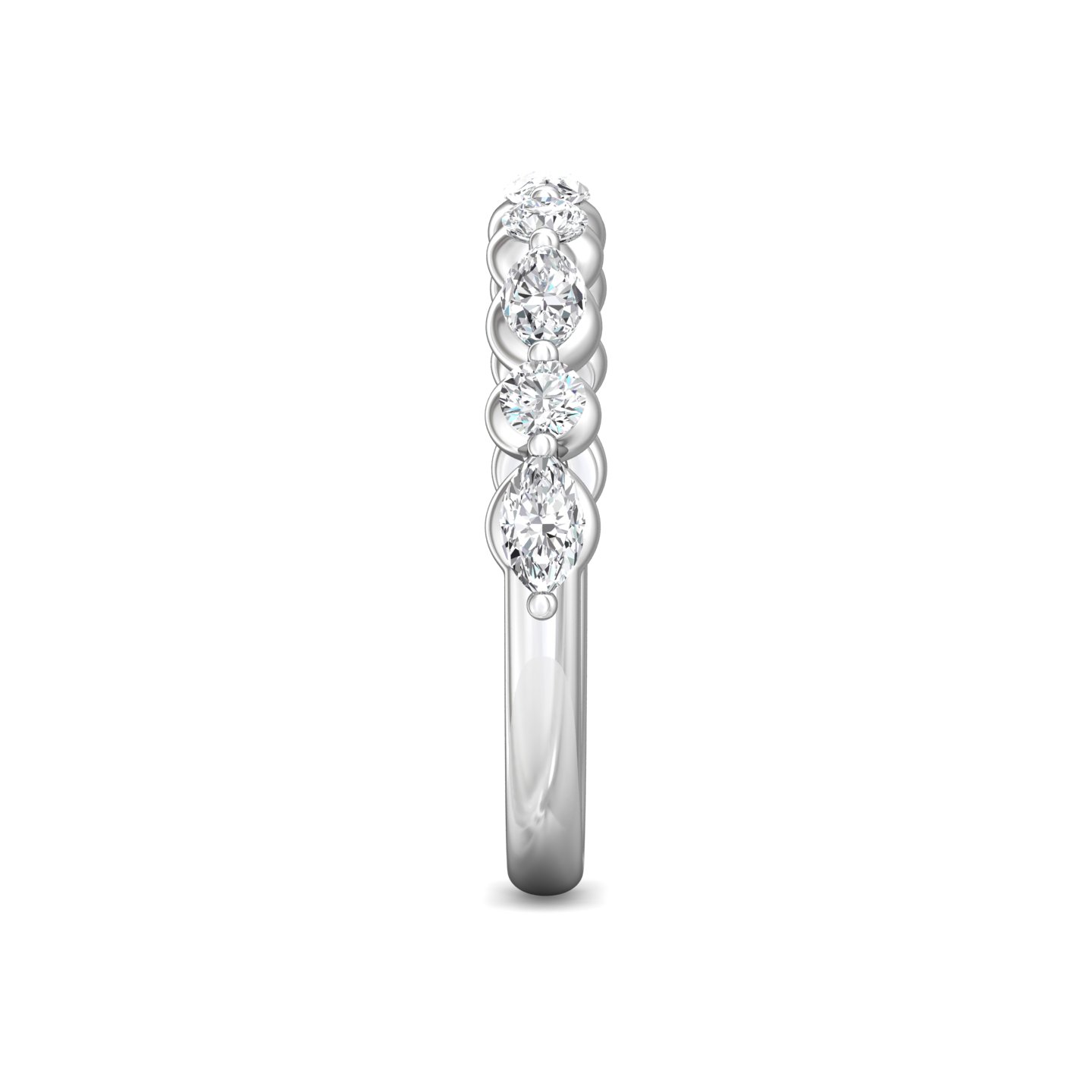 Platinum Diamond Wedding Band