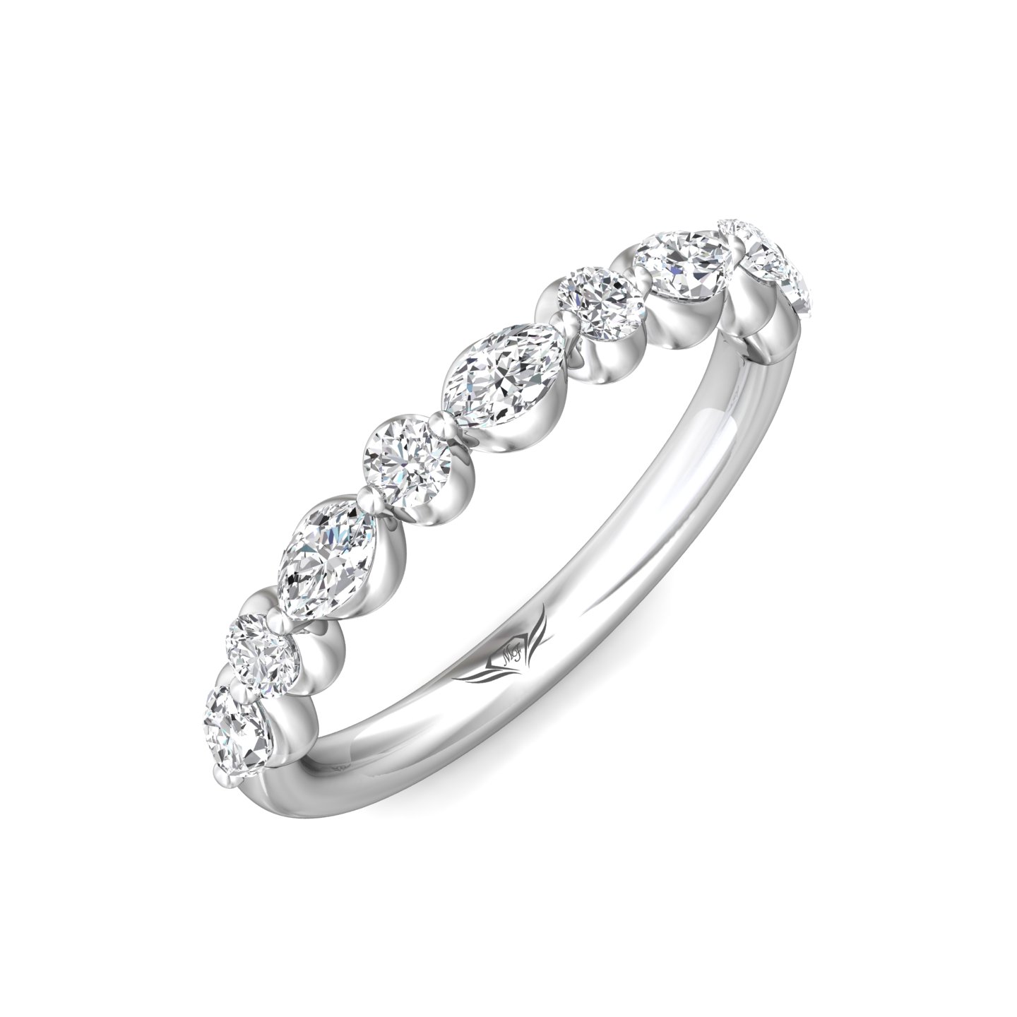 Platinum Diamond Wedding Band