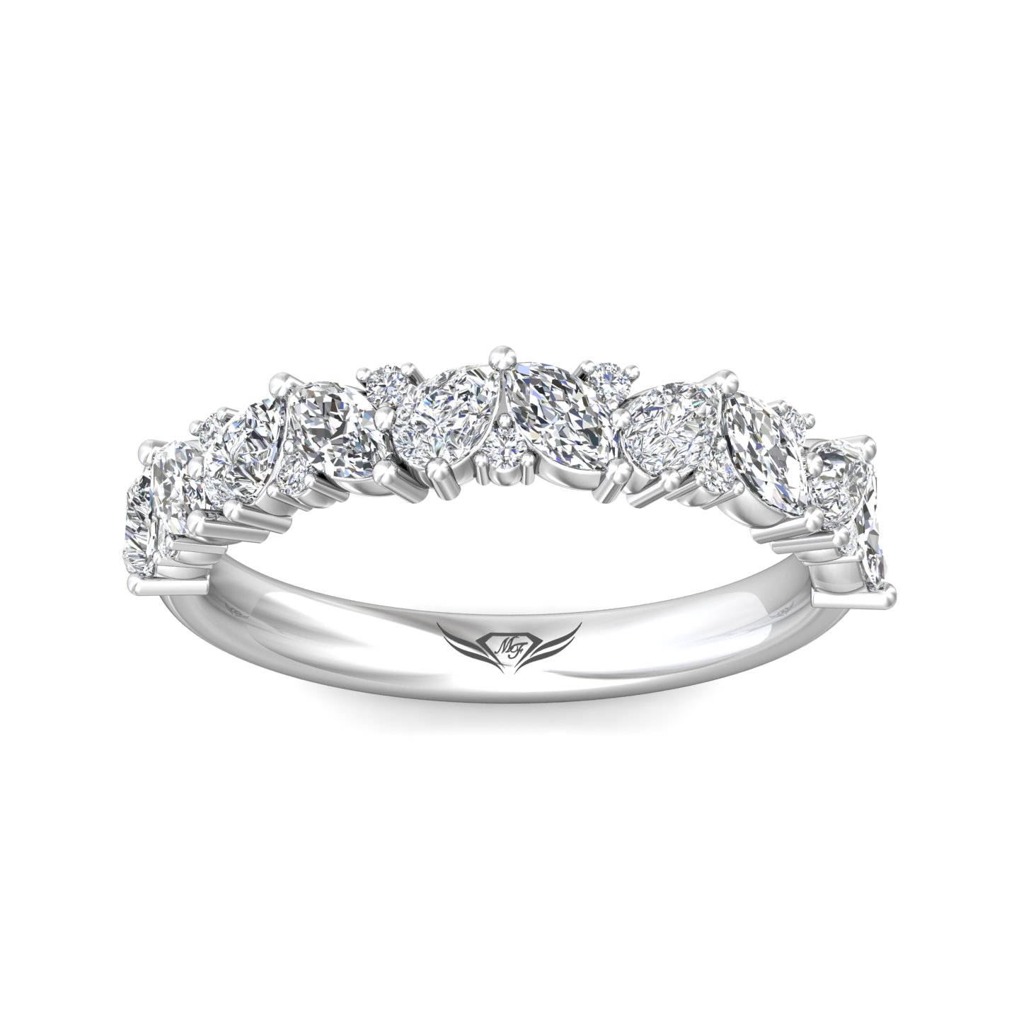 Platinum Diamond Wedding Band