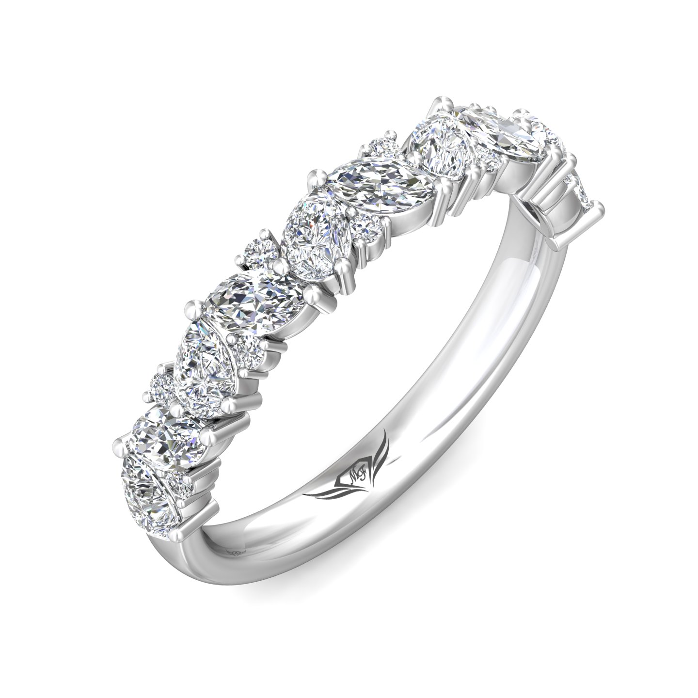 Platinum Diamond Wedding Band