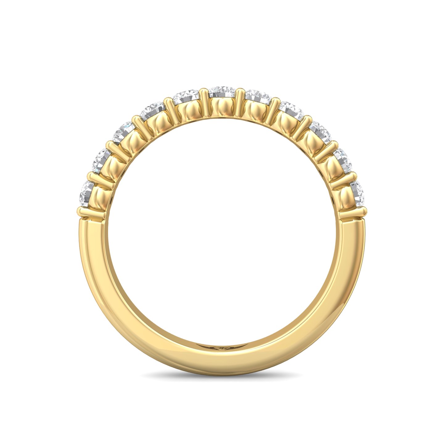 18K Yellow Gold Diamond Wedding Band