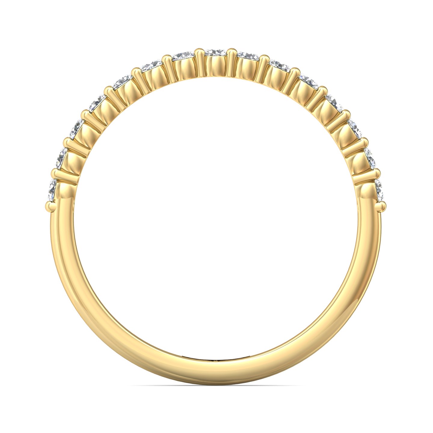 18K Yellow Gold Diamond Wedding Band