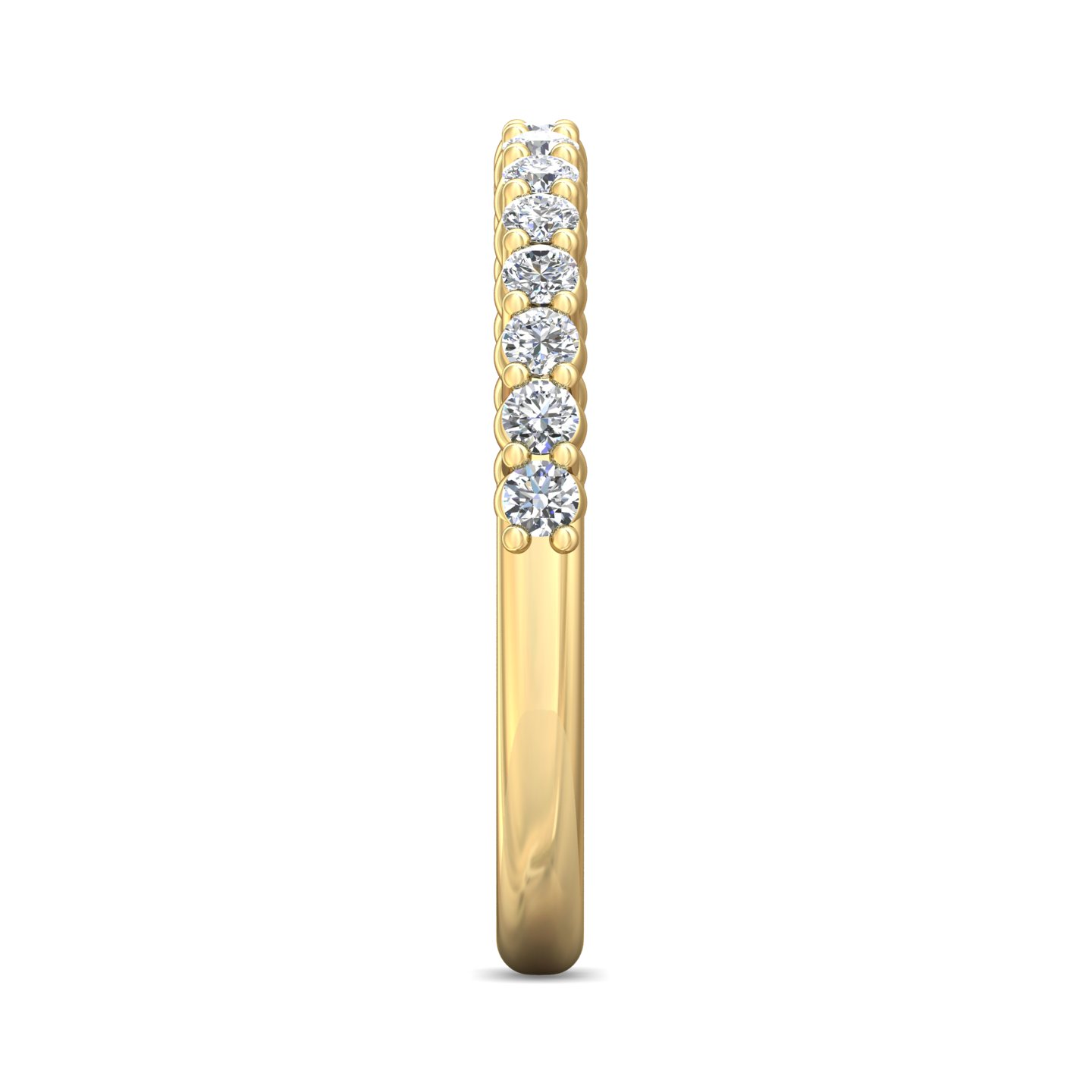 18K Yellow Gold Diamond Wedding Band