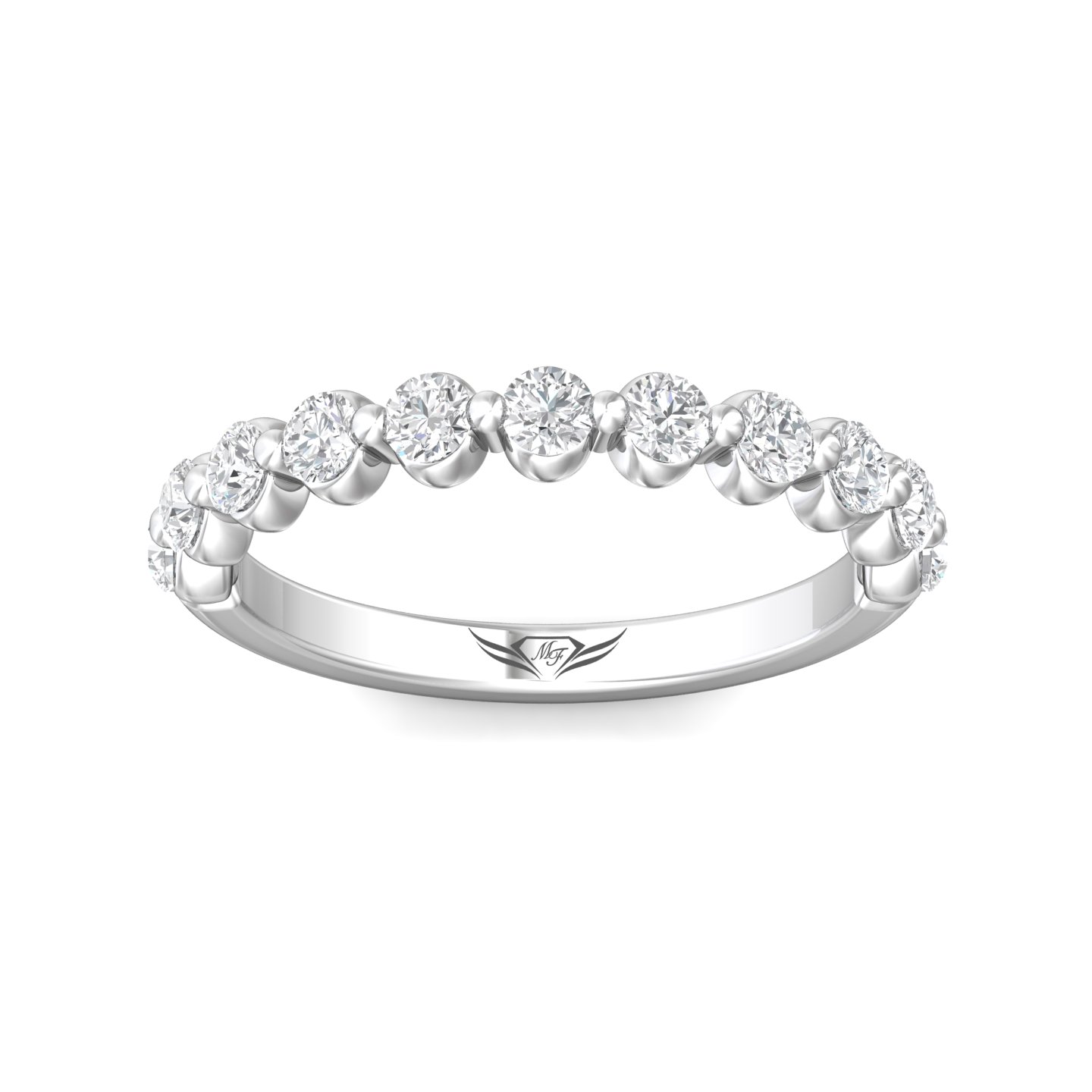 Platinum Diamond Wedding Band