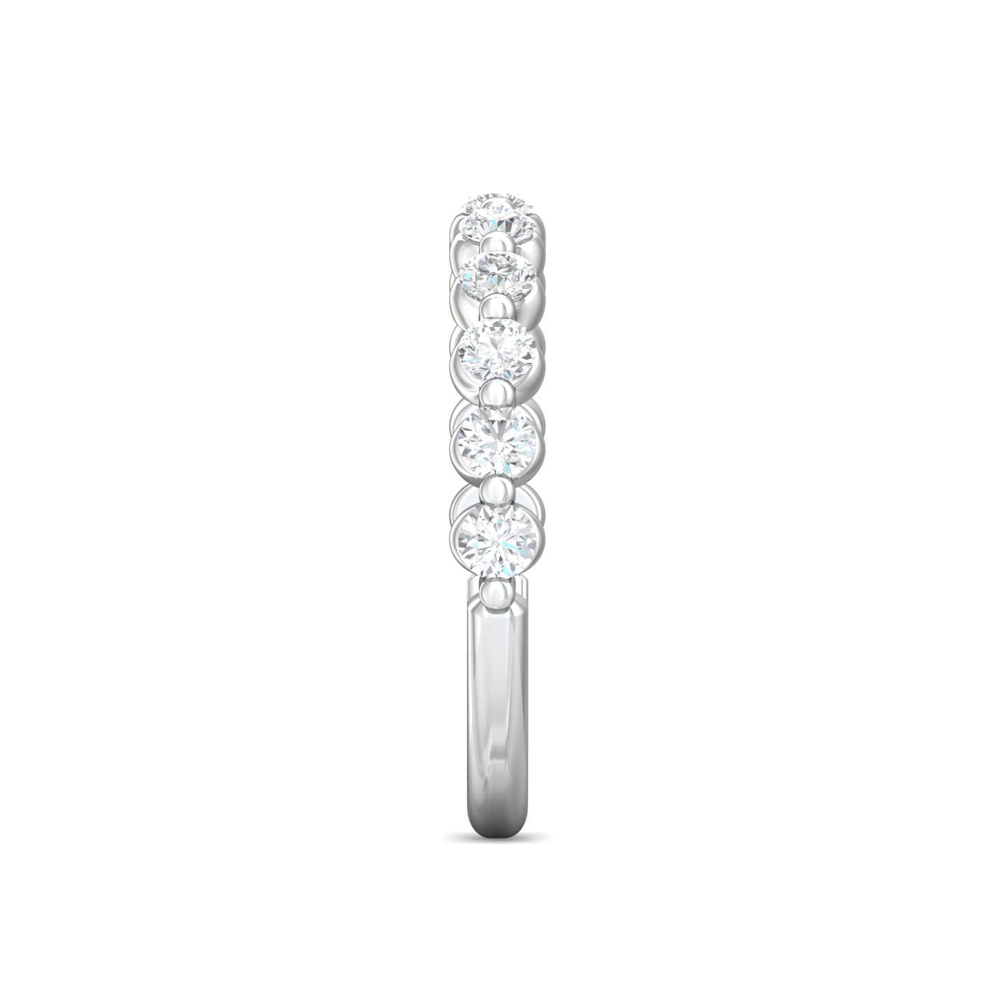 Platinum Diamond Wedding Band