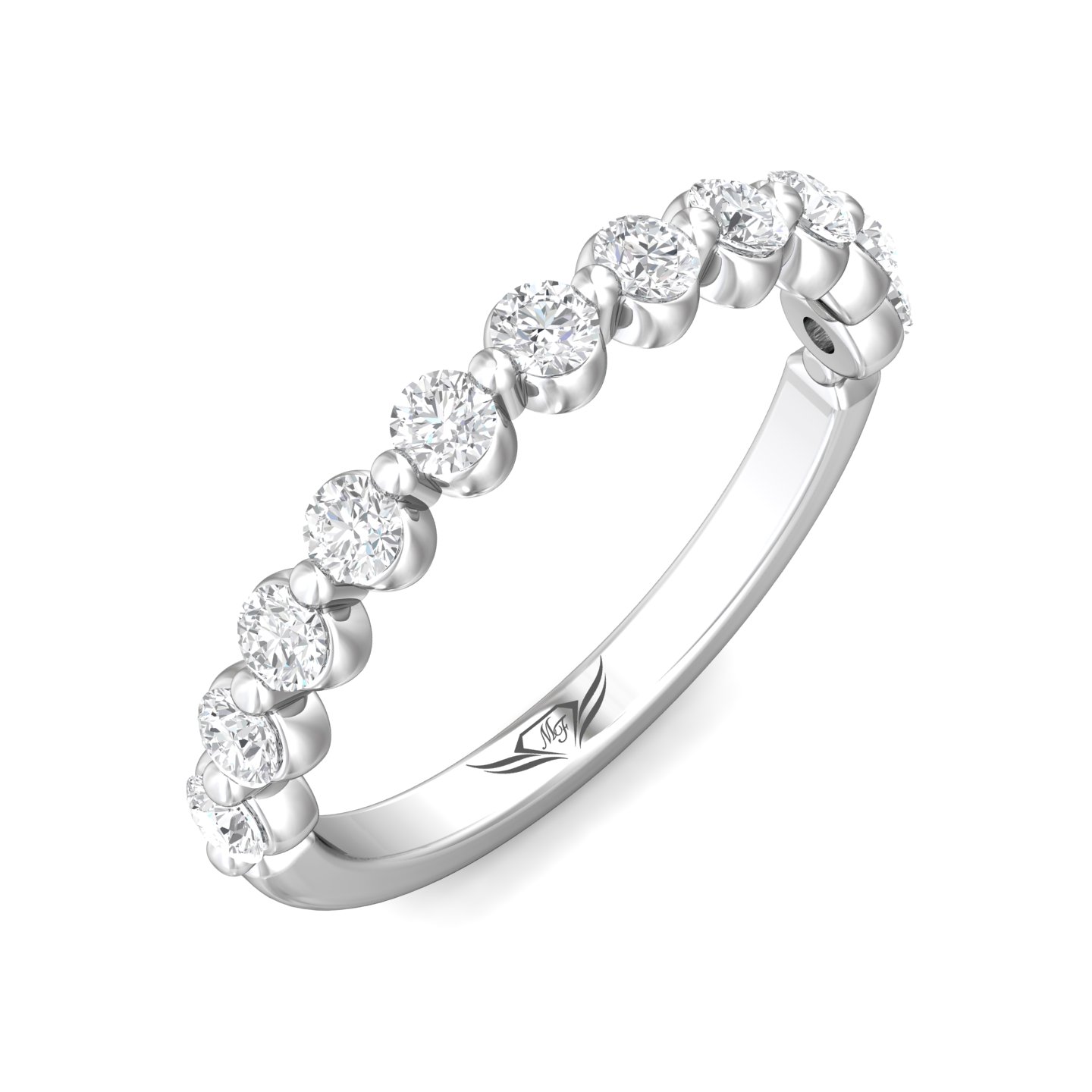 Platinum Diamond Wedding Band