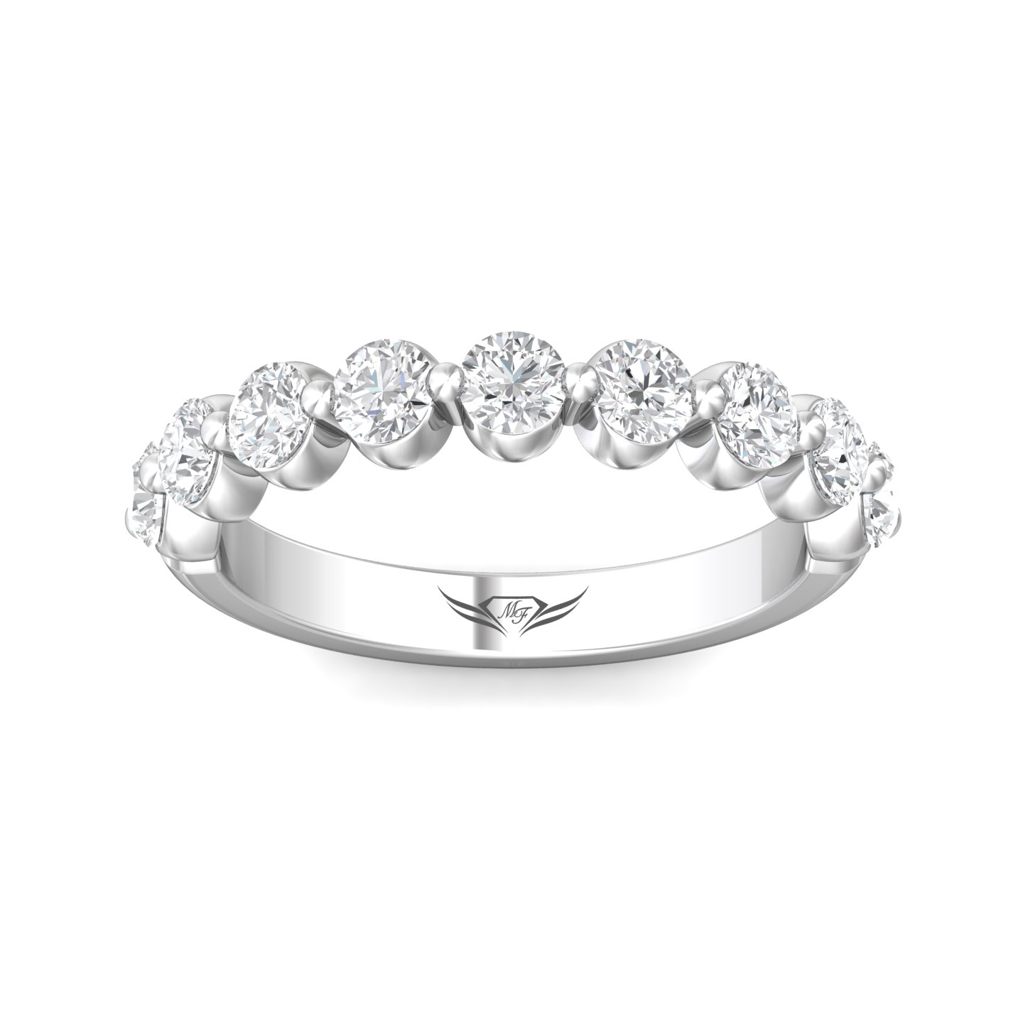 Platinum Diamond Wedding Band