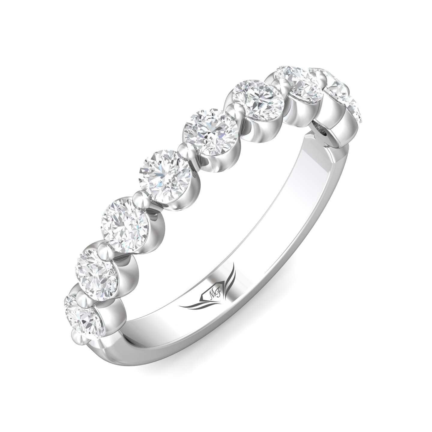 Platinum Diamond Wedding Band