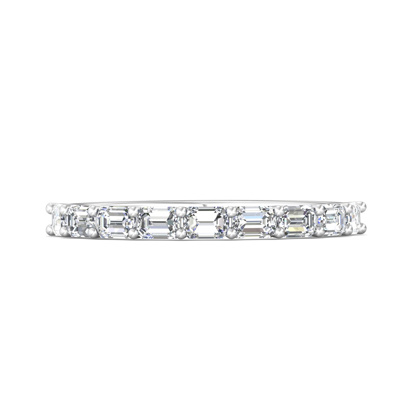 14K White Gold Classic Diamond Bands Anniversary Band
