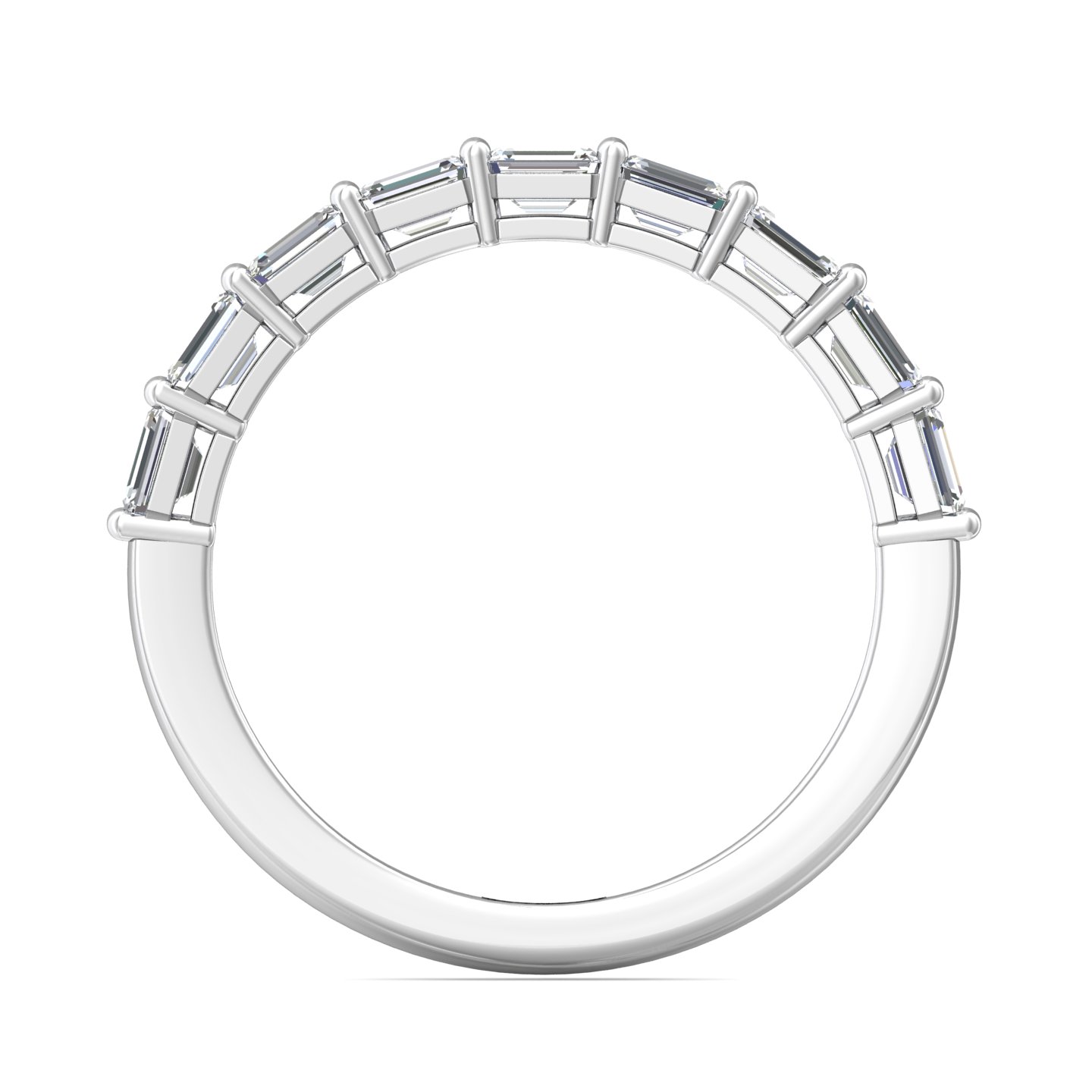 14K White Gold Classic Diamond Bands Anniversary Band