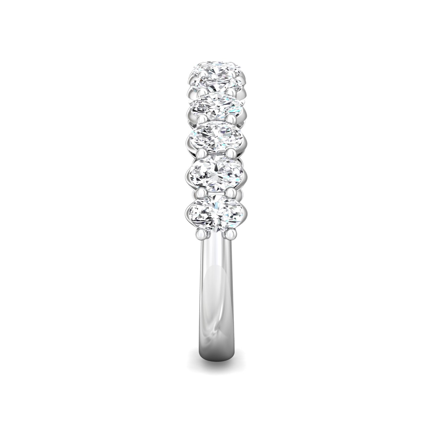 14K White Gold Classic Diamond Bands Anniversary Band